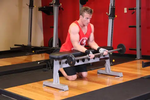 Correct form for Barbell Wrist Curl