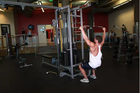 Correct form for Wide-Grip Lat Pulldown